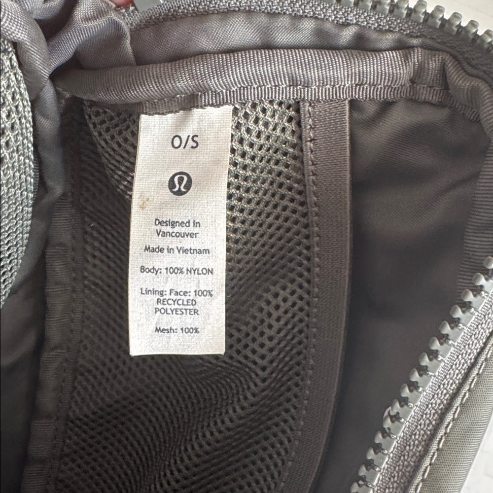lululemon athletica Green Gray Nylon Crossbody Belt Bag 1 liter - Picture 8 of 10
